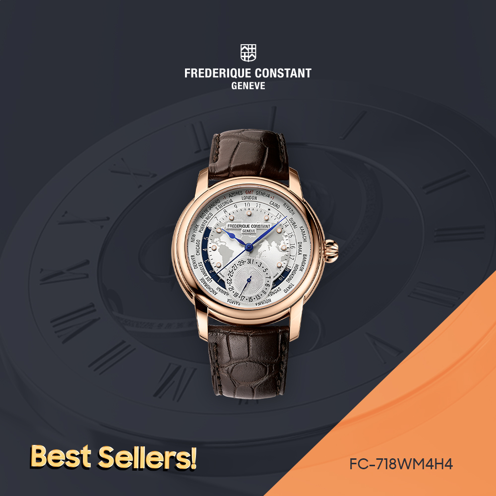 Đồng hồ Frederique Constant Classics Worldtimer Manufacture FC-718WM4H4