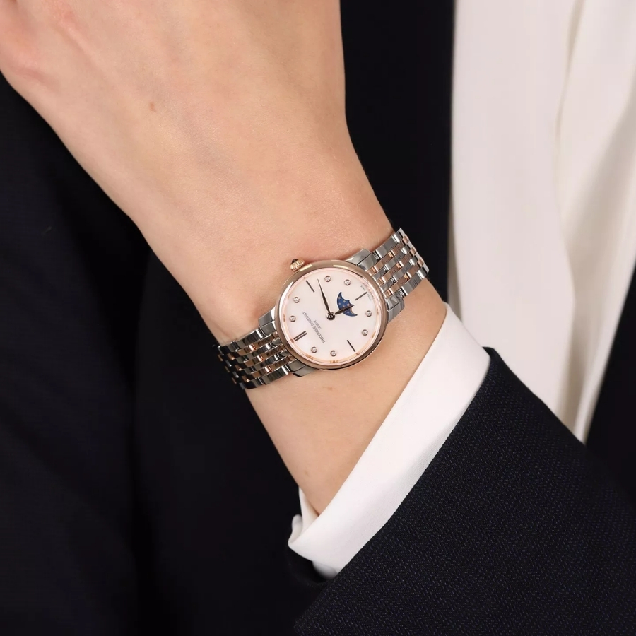 Đồng hồ Frederique Constant Slimline Ladies Moonphase FC-206MPWD1S2B