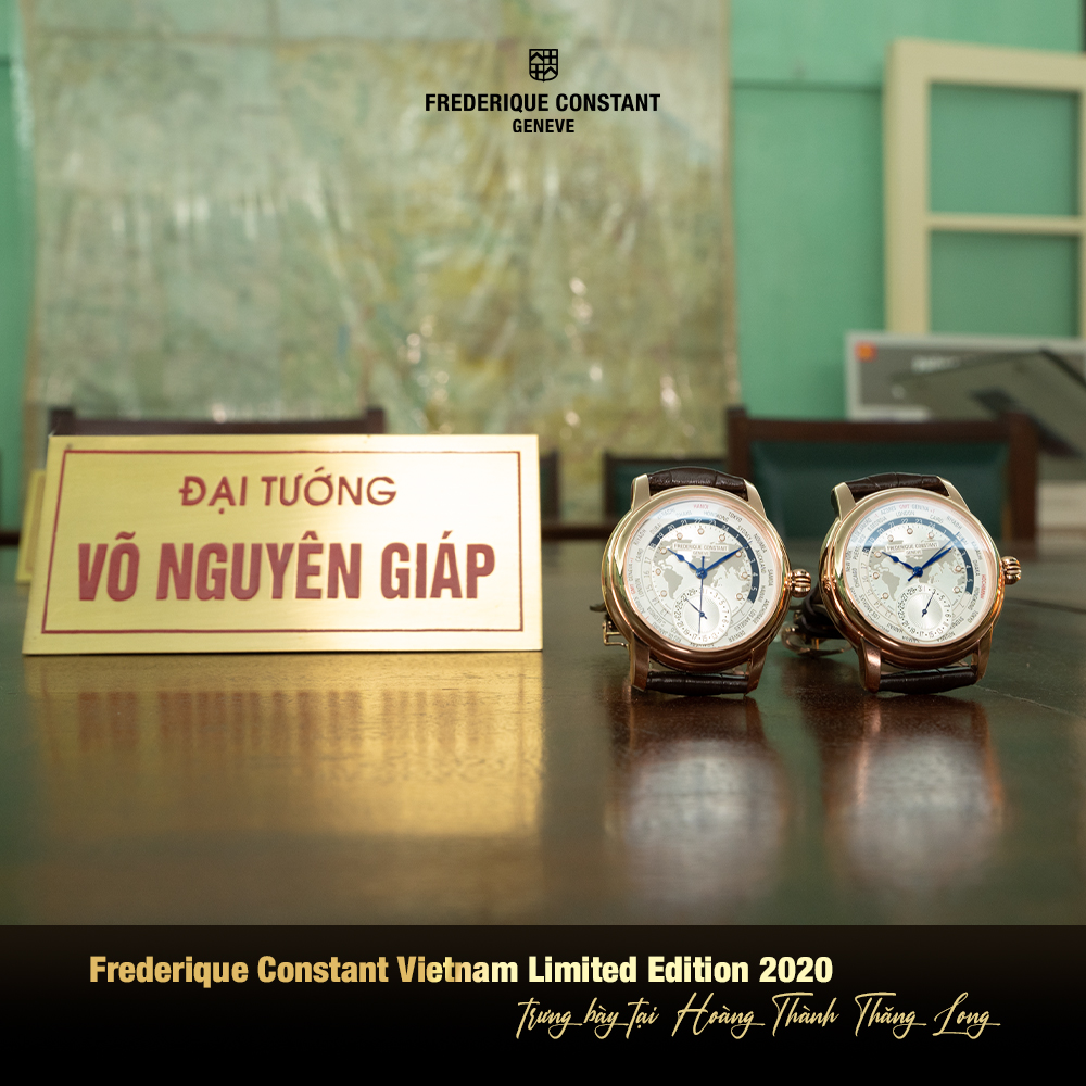 Biểu tượng HANOI và HOCHIMINH khiến cho phiên bản đặc biệt lần này của Frederique Constant hòa vào làm một với không gian xung quanh