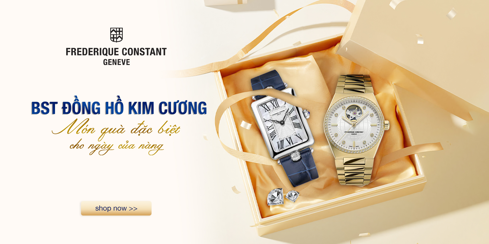 Đồng hồ Frederique Constant - Món quà đầy ý nghĩa cho những người phụ nữ thân yêu ngày 20/10