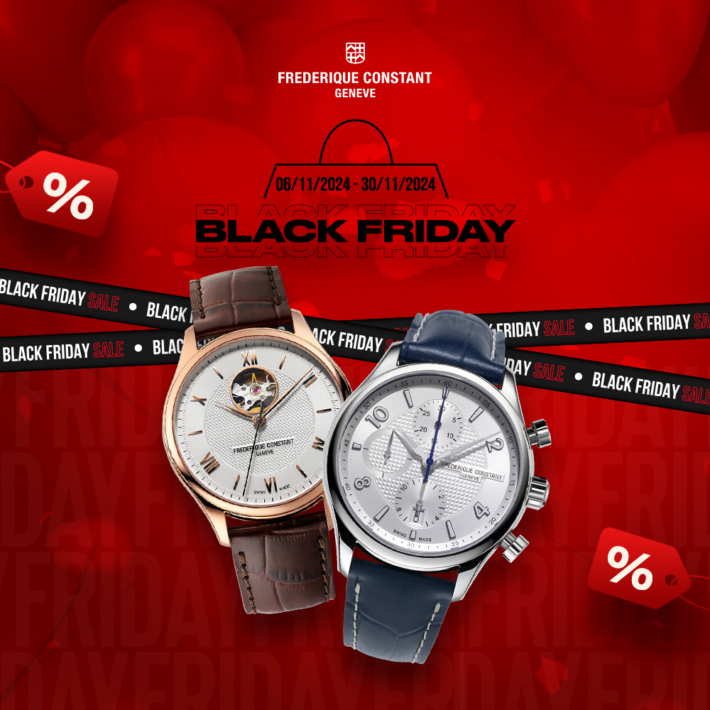 Ưu đãi cực hấp dẫn dịp Black Friday cùng với đồng hồ Frederique Constant Việt Nam