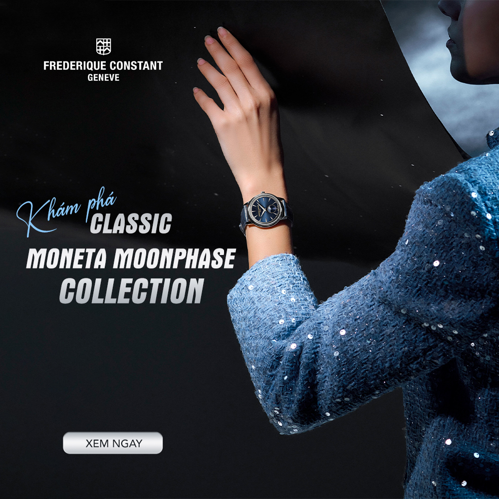 Classics Moneta Moonphase - Bộ sưu tập mới đầy tinh tế và sáng tạo đến từ thương hiệu Frederique Constant