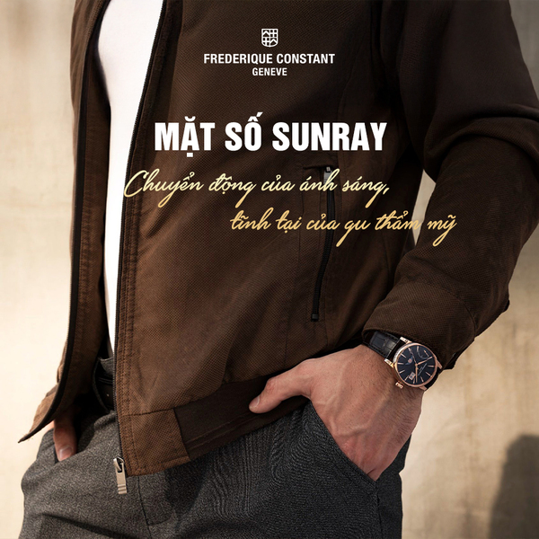 Mặt số sunray – Chuyển động của ánh sáng, tĩnh tại của gu thẩm mỹ