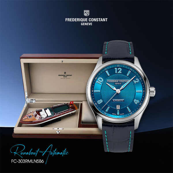 Lịch lãm như một chiếc Riva cổ – Phong cách của Frederique Constant Runabout