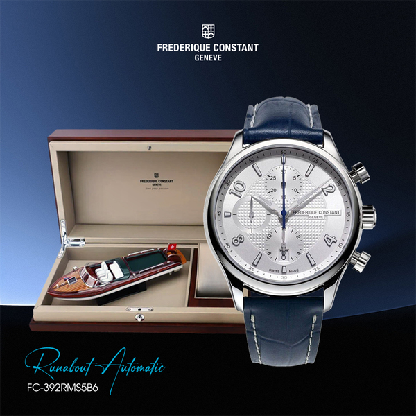 Lịch lãm như một chiếc Riva cổ – Phong cách của Frederique Constant Runabout