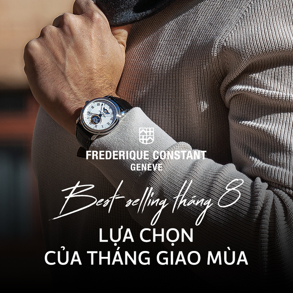 Frederique Constant Best-Selling tháng 8 – Lựa chọn của tháng giao mùa