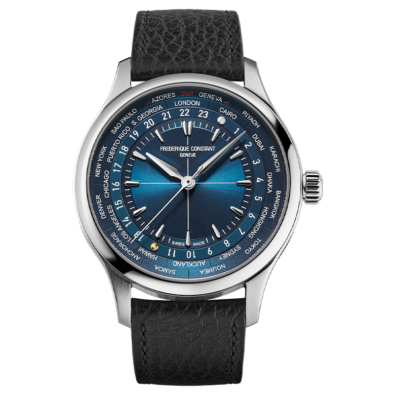 Đồng hồ Nam Classic Worldtimer Manufacture FC-718N4H6