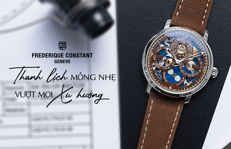Frederique Constant Slimline – Thanh lịch mỏng nhẹ, Vượt mọi xu hướng