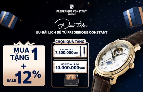 Đại tiệc ưu đãi lịch sử từ Frederique Constant