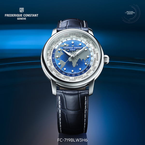 Diện mạo No-Date đầy lôi cuốn của Frederique Constant Worldtimer 2026