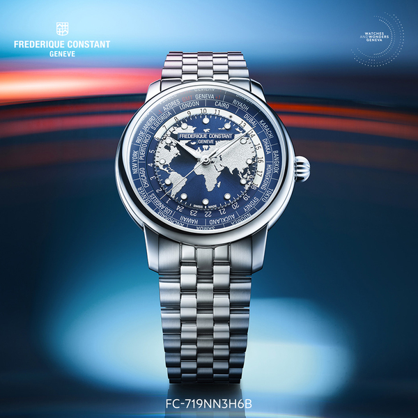 Diện mạo No-Date đầy lôi cuốn của Frederique Constant Worldtimer 2026
