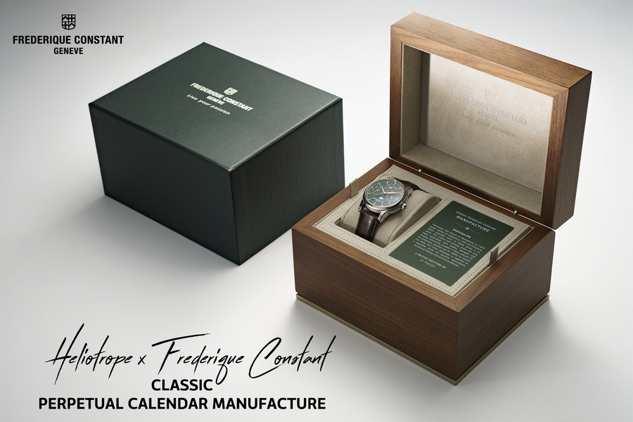 Frederique Constant Classic Perpetual Calendar Manufacture Heliotrope: Vũ điệu thạch học vĩnh cửu trong bộ rương báu “The Elements”