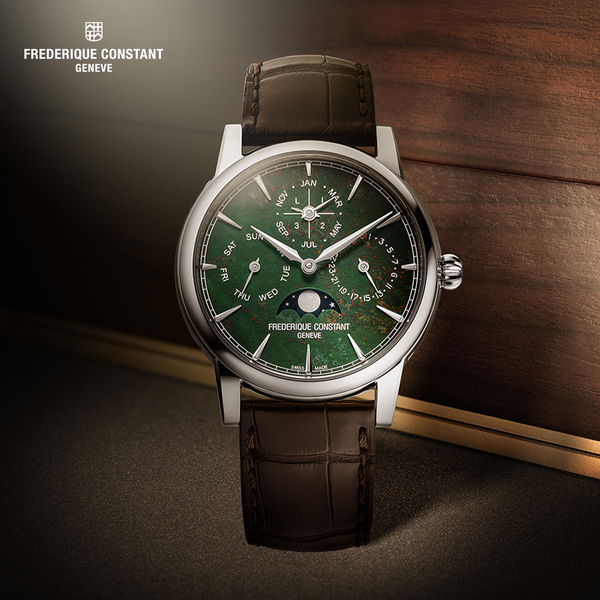 Frederique Constant Classic Perpetual Calendar Manufacture Heliotrope: Vũ điệu thạch học vĩnh cửu trong bộ rương báu “The Elements”