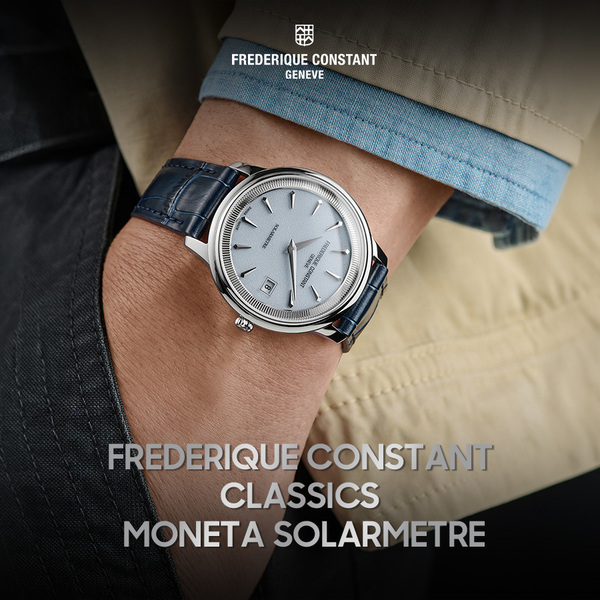 Classics Moneta Solarmetre: bước tiến bất khả thi của Frederique Constant