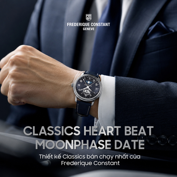Frederique Constant Classics Heart Beat Moonphase Date: Thiết kế bán chạy nhất mọi thời đại