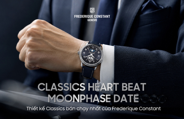 Frederique Constant Classics Heart Beat Moonphase Date: Thiết kế bán chạy nhất mọi thời đại