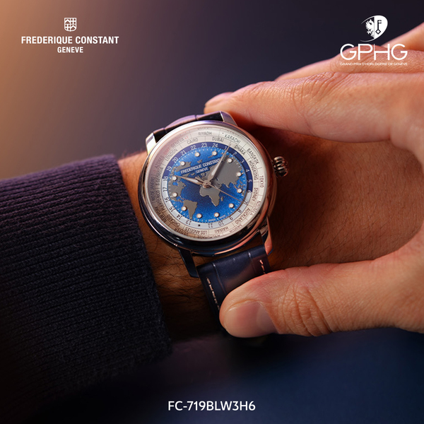 Frederique Constant mang Moneta và Worldtimer bước lên đại lộ danh vọng GPHP 2026