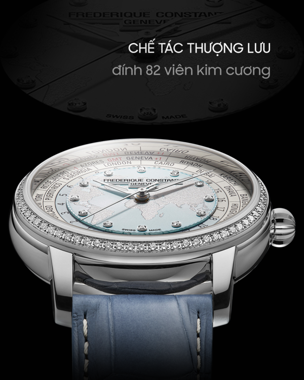 Biểu tượng bản đồ thế giới trở lại: Bản nâng cấp thượng lưu từ Frederique Constant