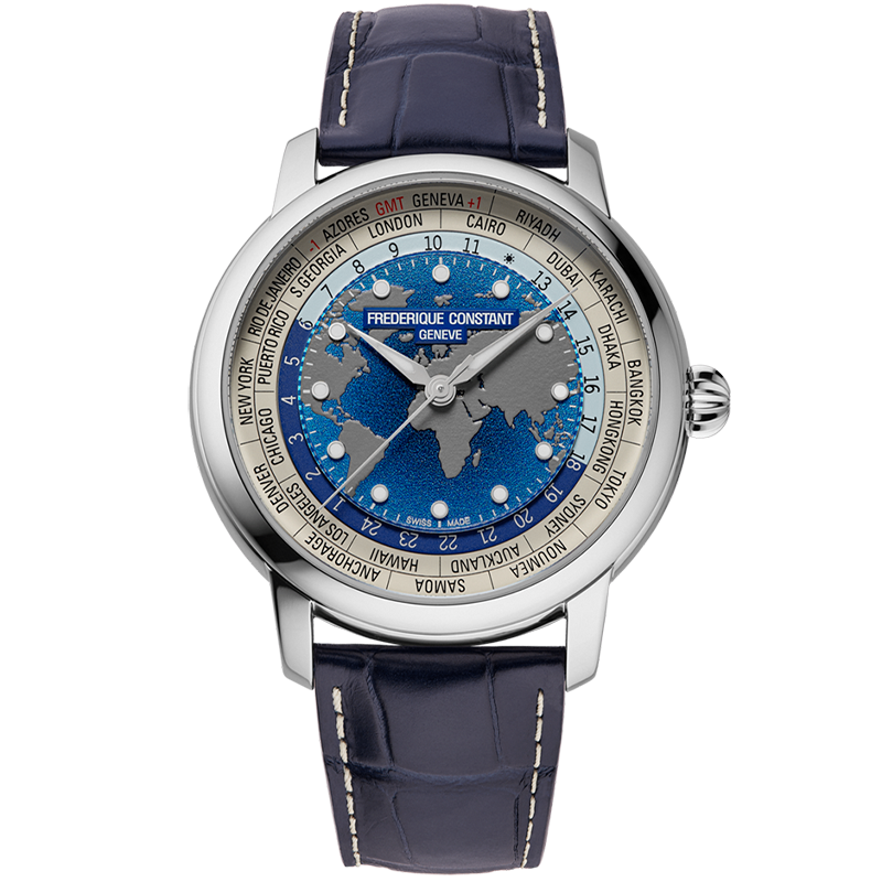 Đồng hồ Nam FREDERIQUE CONSTANT Manufacture Classic Worldtimer FC-719BLW3H6